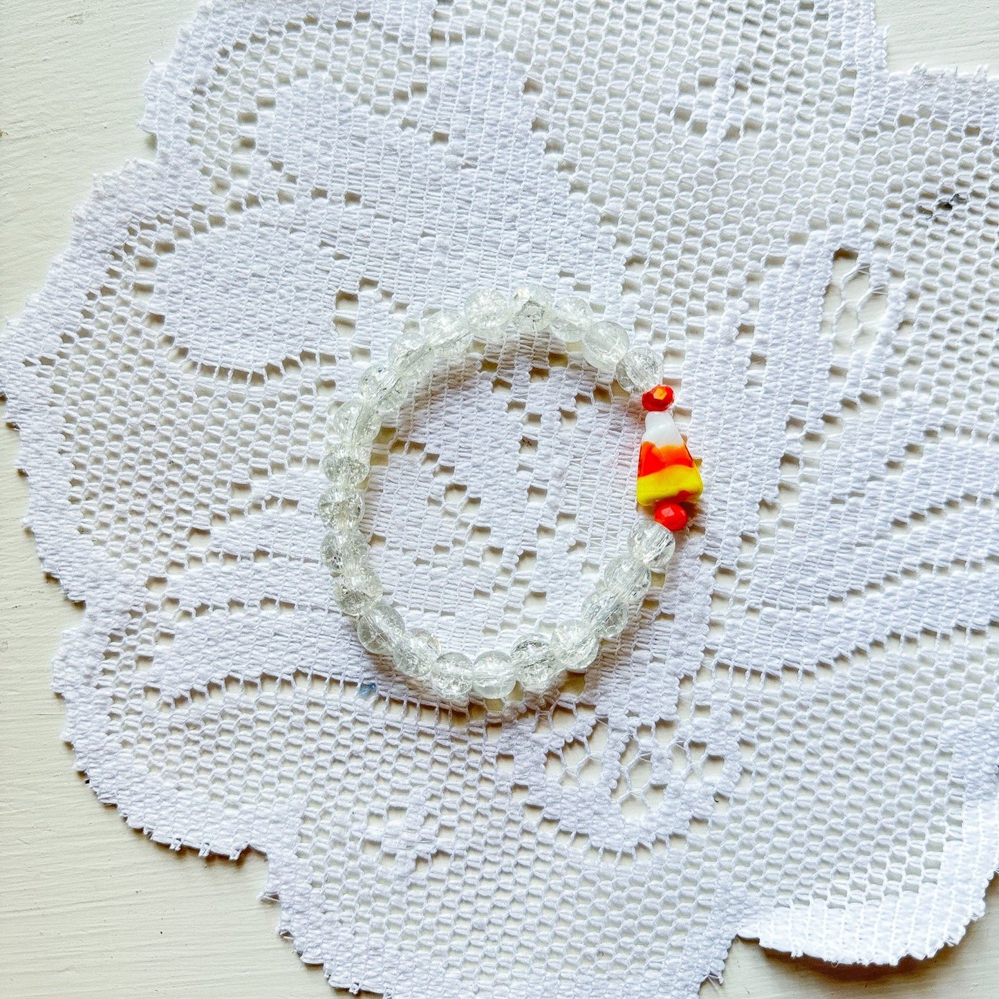 π Clear Candy Corn Bracelet!