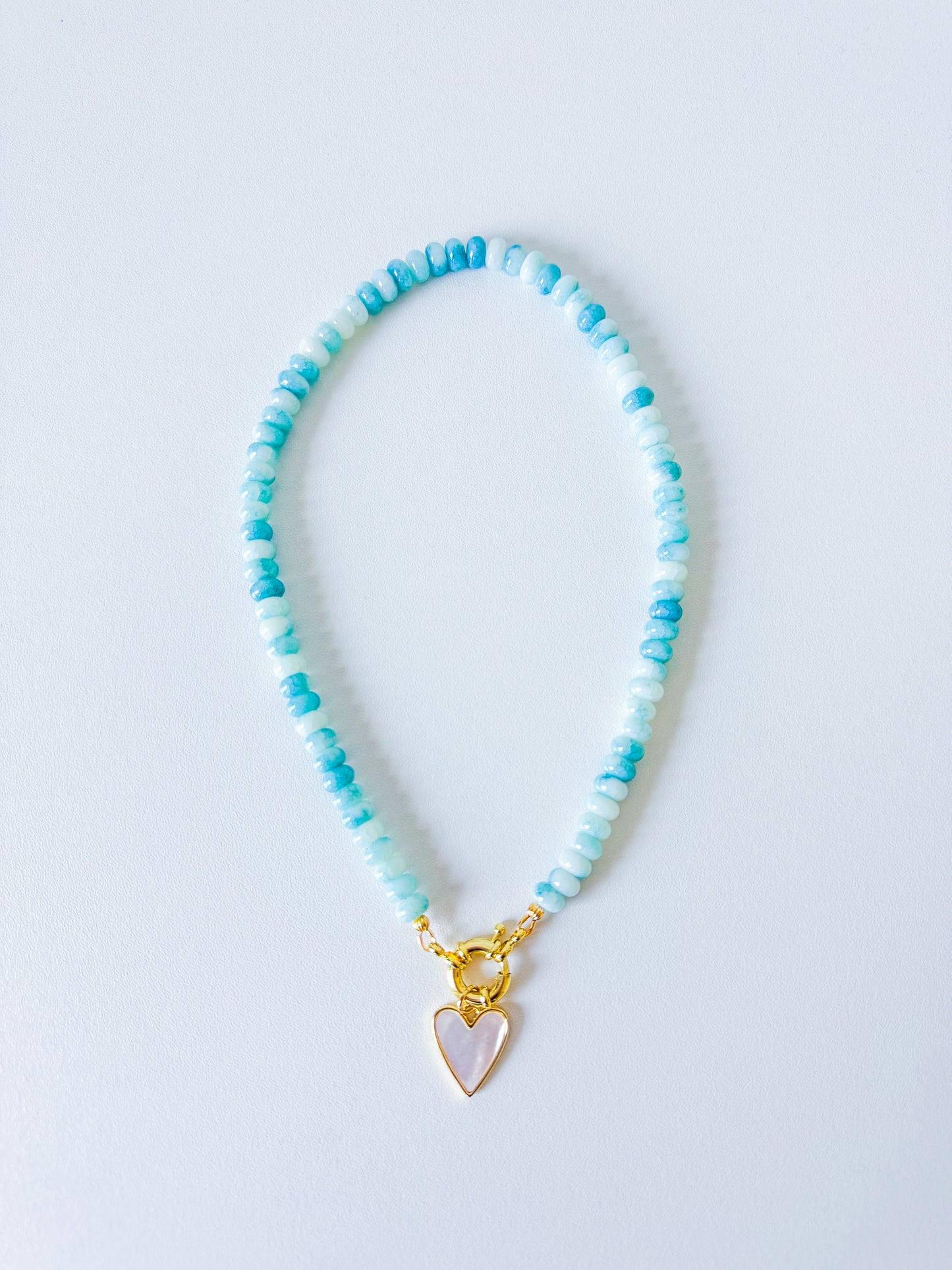 Aquamarine Heart Necklace!
