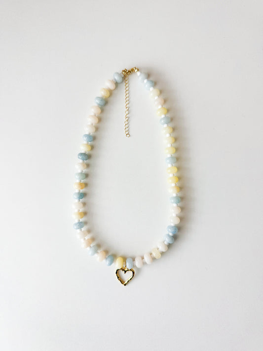 A Pastel Heart Necklace!