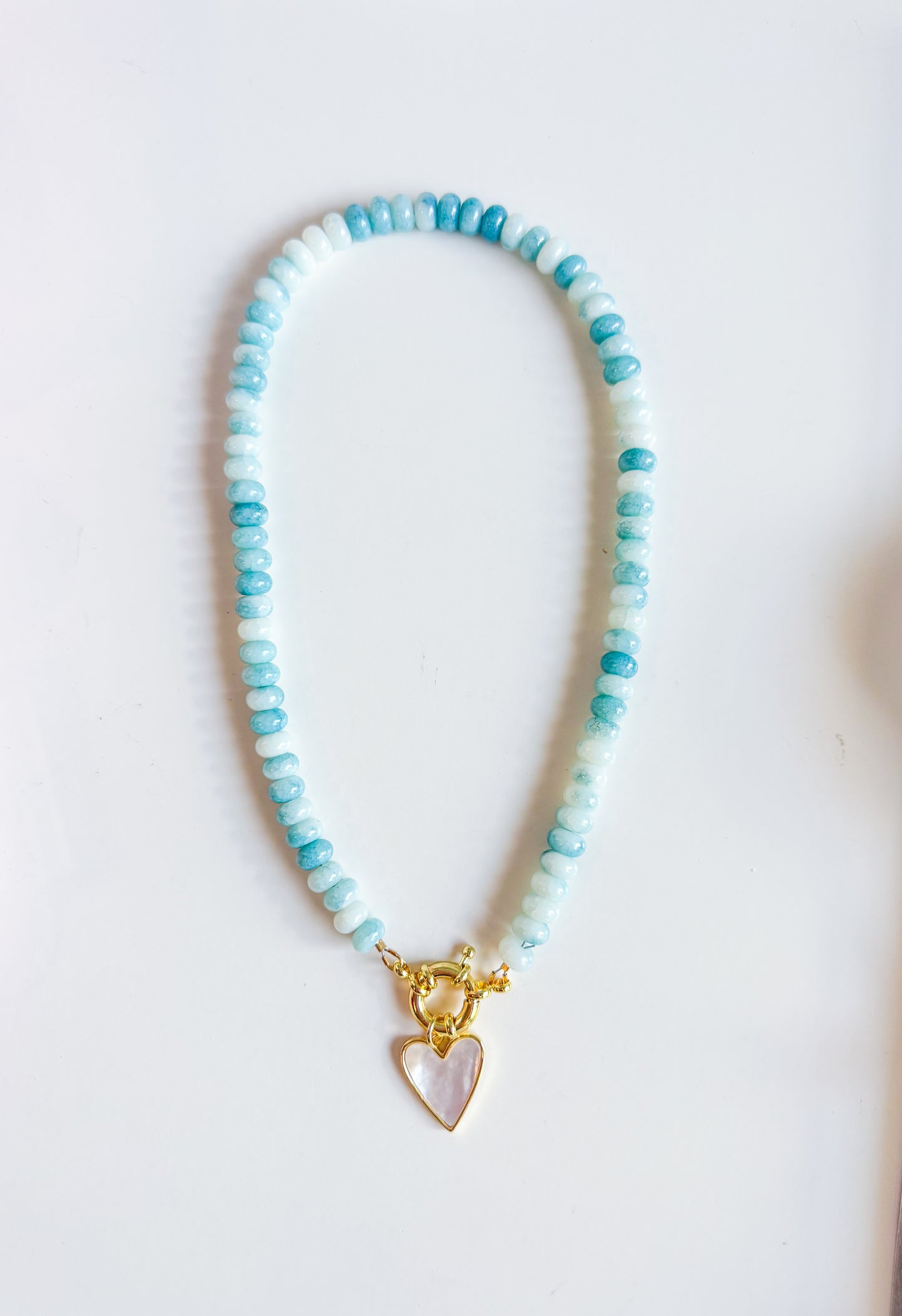 Aquamarine Heart Necklace!