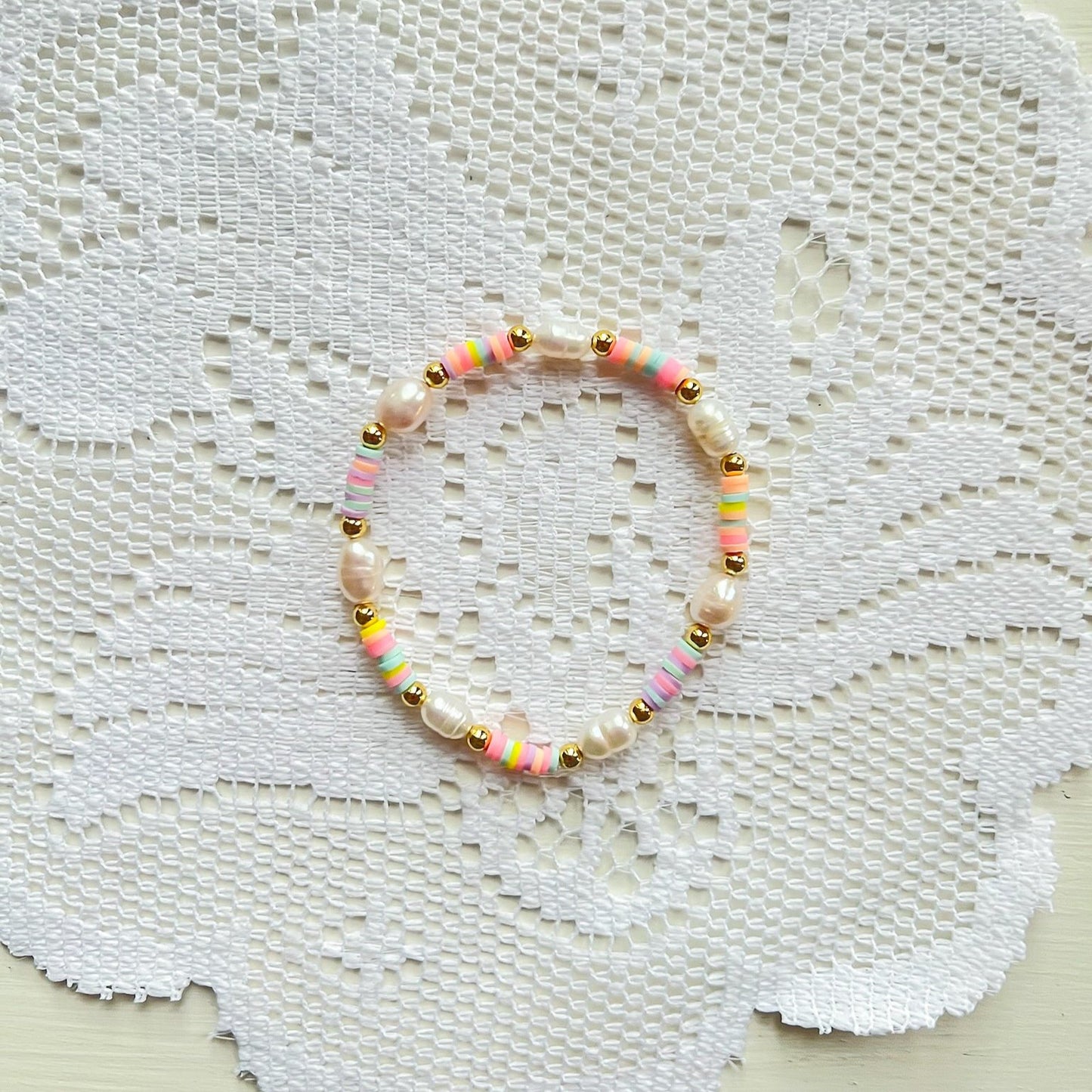 Pastel Pearl Bracelet!