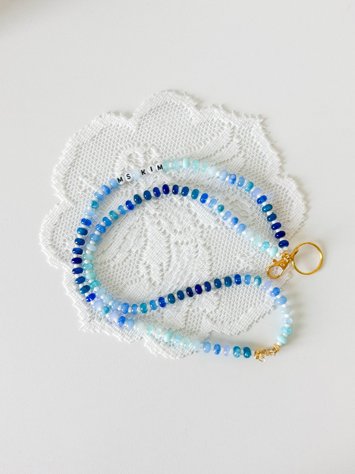 Shades of Blue Lanyard!