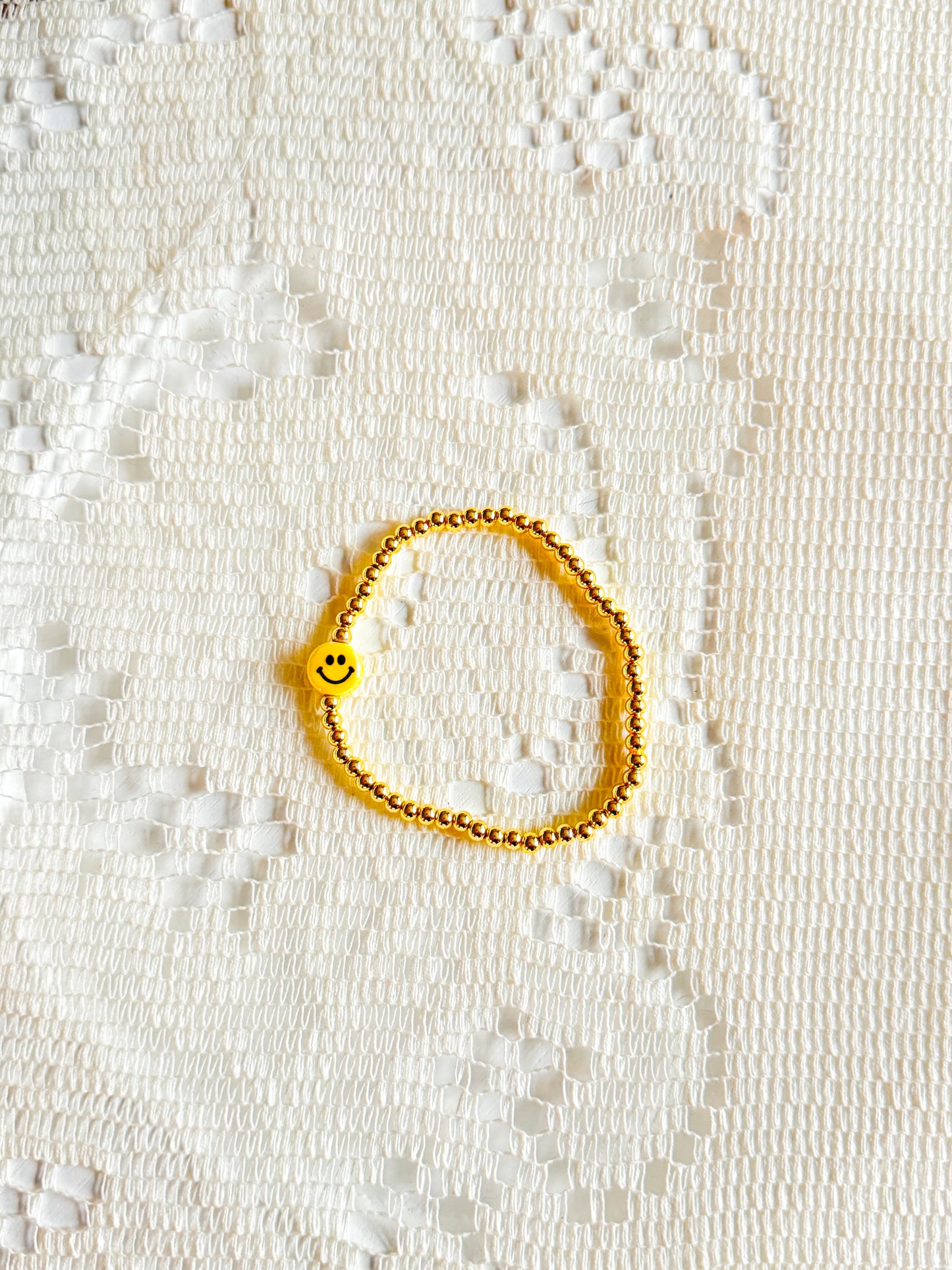 The Smiley Bracelet! - GOLD FILLED