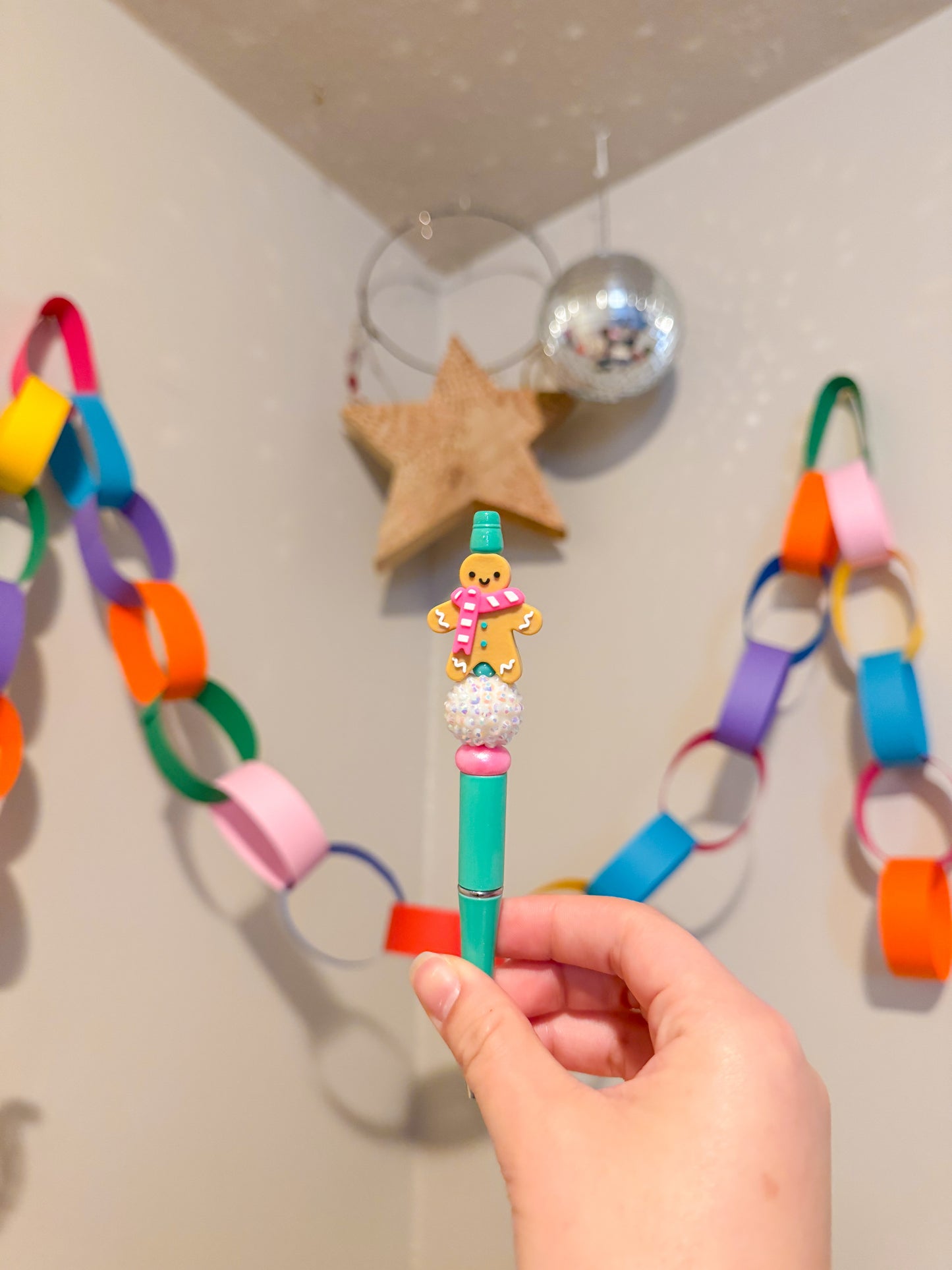 *Christmas* Pink Gingerbread Pen!